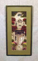 Вышивка «Усадьба» 43,0х16,5
(рамка, стекло антиблик, оргалит, установка, паспарту Y590, вырез окна, натяжка)
