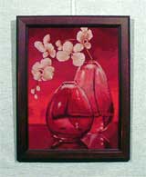 Вышивка «Цветы в вазе» 34х25,8
(рамка деревянная, стекло антибликовое, оргалит, установка в раму, натяжка)
