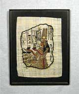 Папирус «Египетская богиня» 42х32
(рамка деревянная, стекло антибликовое, оргалит, установка в раму, паспарту, приклейка на скотч)
