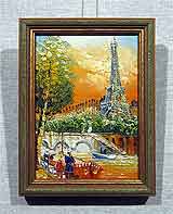 Масло на холсте «Париж» 18х13
(рамка деревянная, установка работы в раму)
