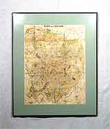 Карта Москвы 66,5х86,5
(рамка алюминиевая, стекло антибликовое, задник, установка работы в раму, паспарту, вырез окна в паспарту, накатка)
