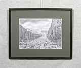 Рисунок карандашом «Дорога» 20,5х29
(рамка деревянная, стекло антибликовое, задник, установка работы в раму, паспарту, вырез окна в паспарту, накатка)
